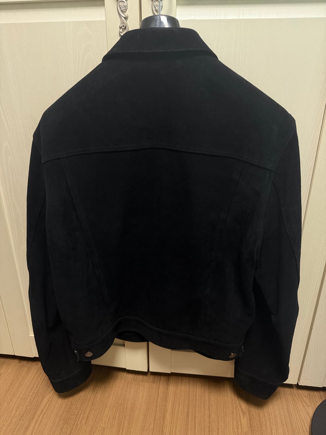 토니웩 스웨이드 가죽 트러커 블랙 L 상품이미지2