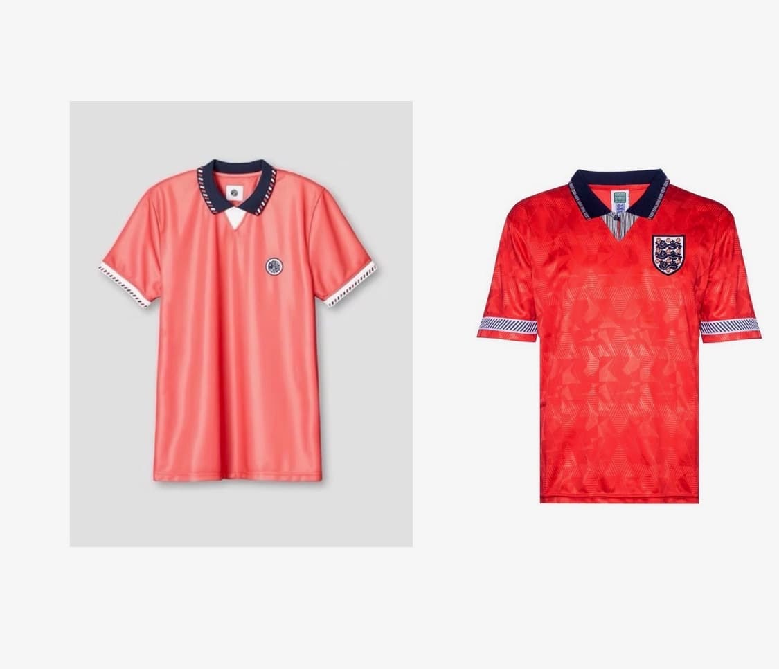 Pretty Green ‘Pearce' 90‘s 잉글랜드 축구 티셔츠 상품이미지3