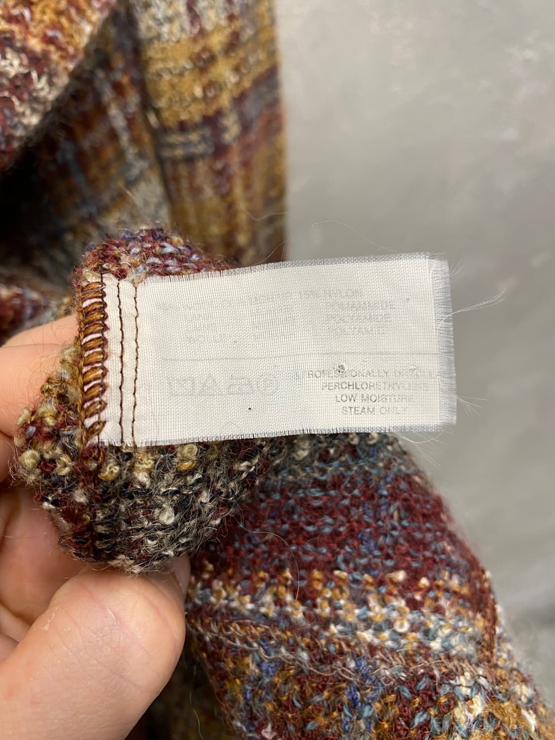 [42] 90s Missoni 미쏘니 울 체크 더블 자켓 상품이미지8