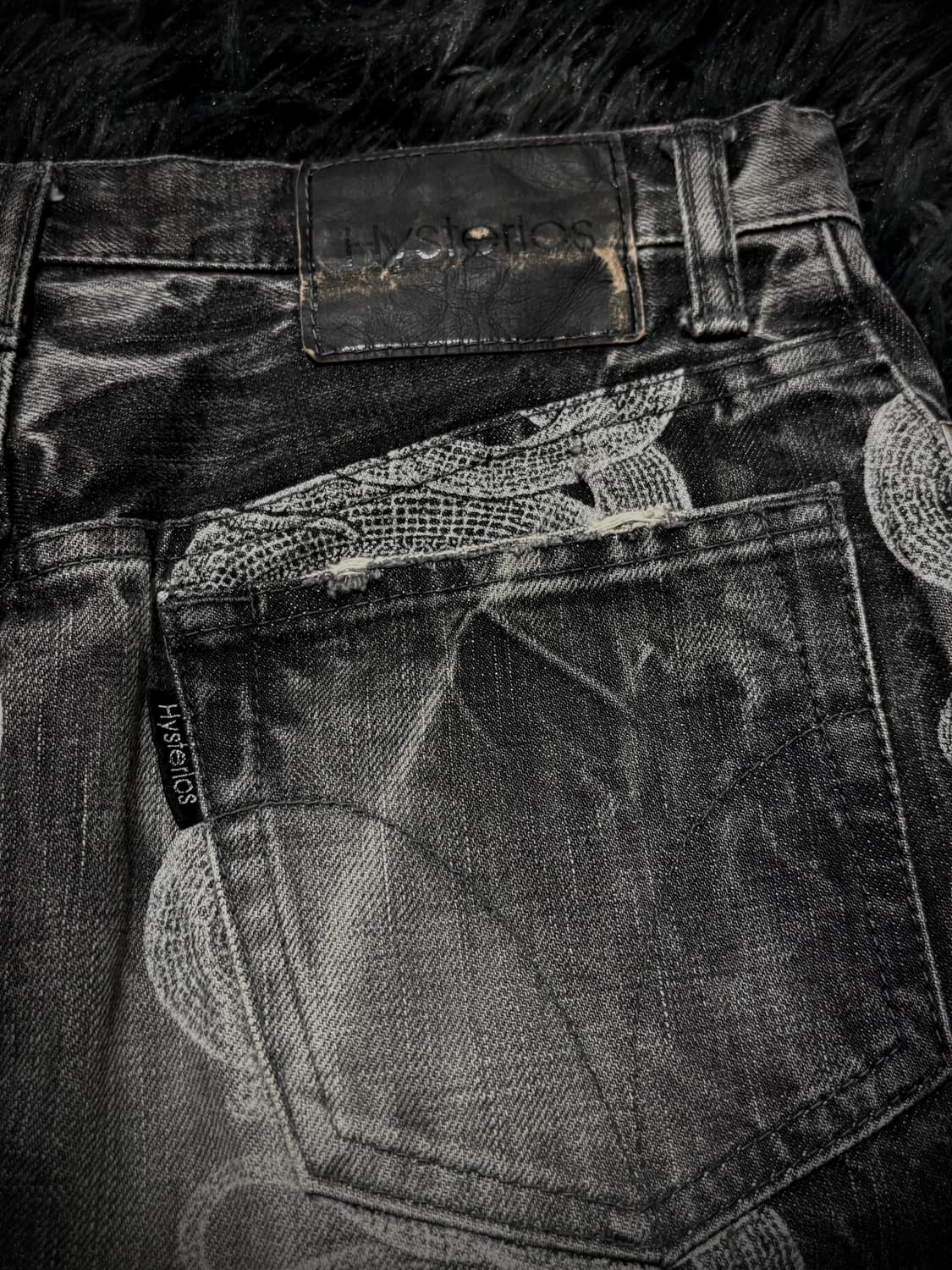 Hysteric Glamour 흑청 스네이크 숏스커트 상품이미지8