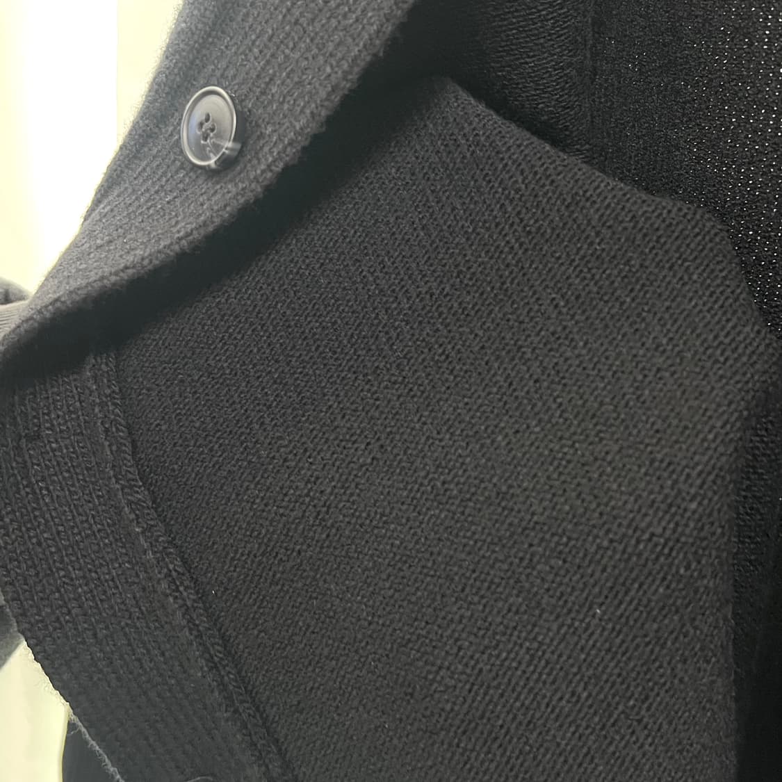 새상품 메종키츠네 폭스 패치 블랙 가디건 상품이미지5