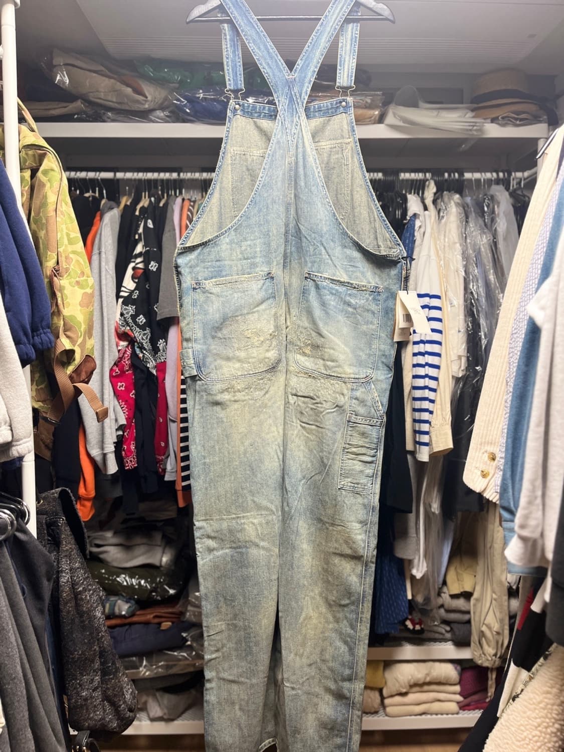 RRL 리페어 웨스콧 데님 오버롤즈 L 상품이미지9