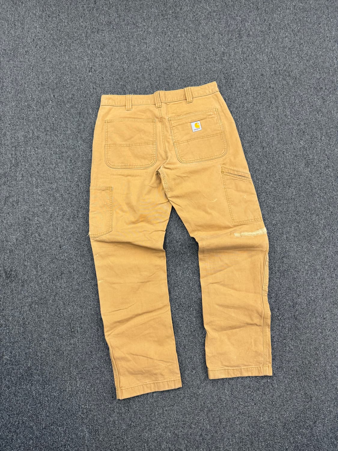 33)칼하트 빈티지 베이지 더블니 워크팬츠 상품이미지7