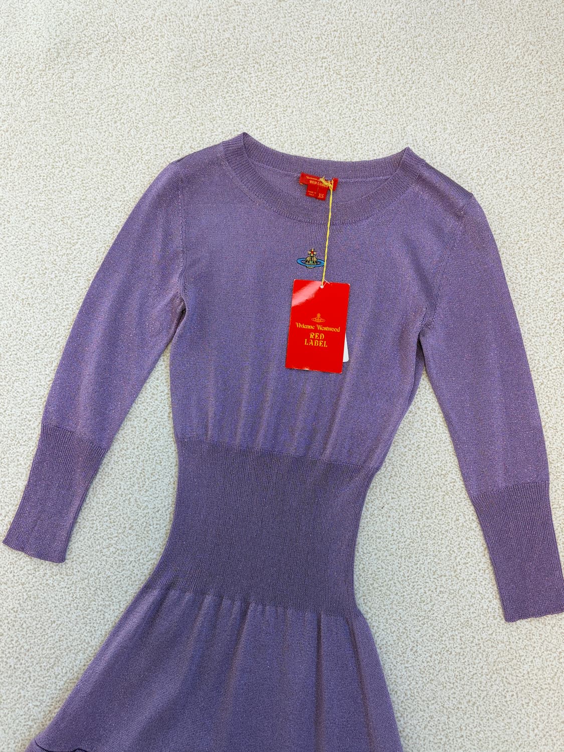 비비안웨스트우드 임포트 퍼플 니트 원피스 상품이미지3