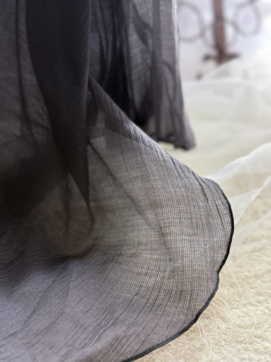 Charcoal See-Through Cardigan 0195 상품이미지4