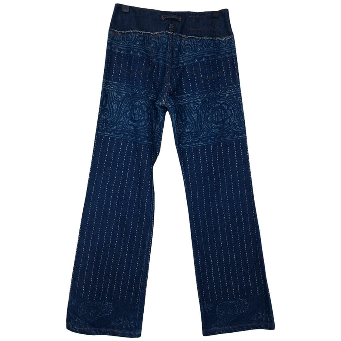 [장폴고티에] 아카이브 에스닉 패턴 플레어 데님 팬츠 청바지 P01330 상품이미지3