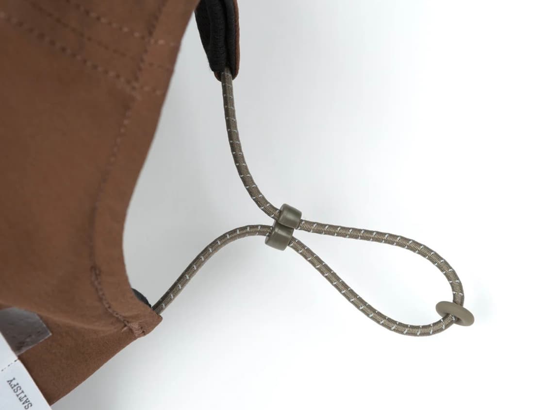 새티스파이 satisfy 피스쉘  러닝 캡 브라운 (새상품)  상품이미지4