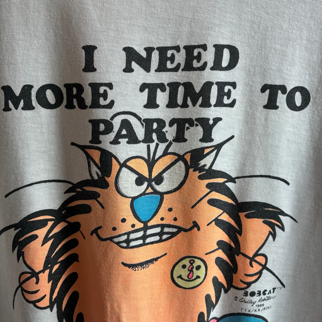 80's Vintage Cat Graphic Tee 상품이미지4