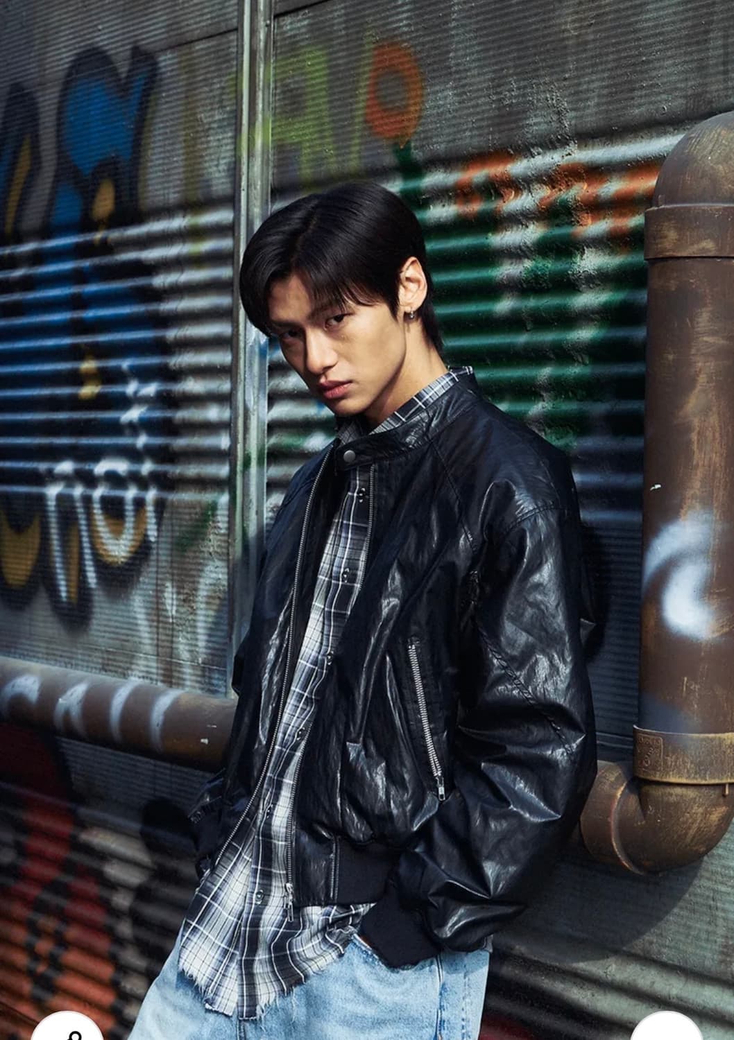 도프제이슨 패널드 스포티 레더자켓 블랙 XL 상품이미지2