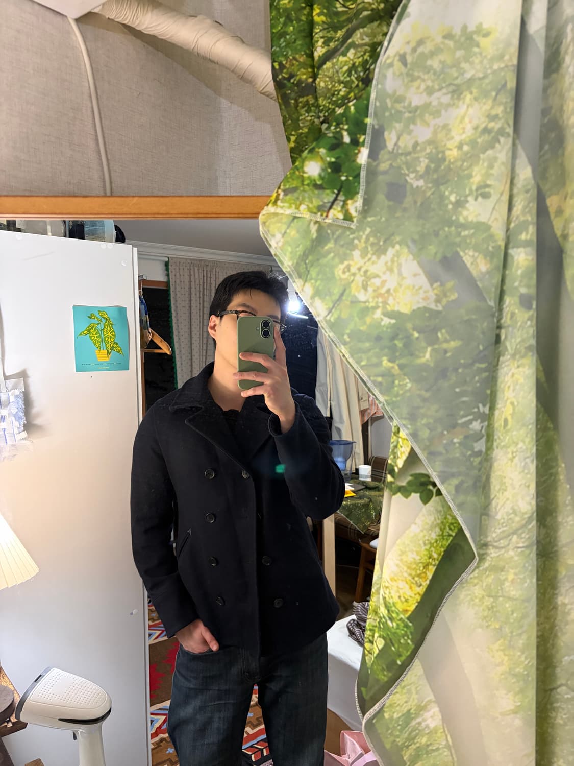 100) 유나이티드애로우즈 그린라벨릴렉싱 피코트 네이비 상품이미지3