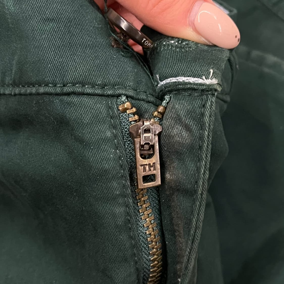 [정품/29] 타미힐피거 레귤러 핏 녹색 치노 팬츠 b14 상품이미지5