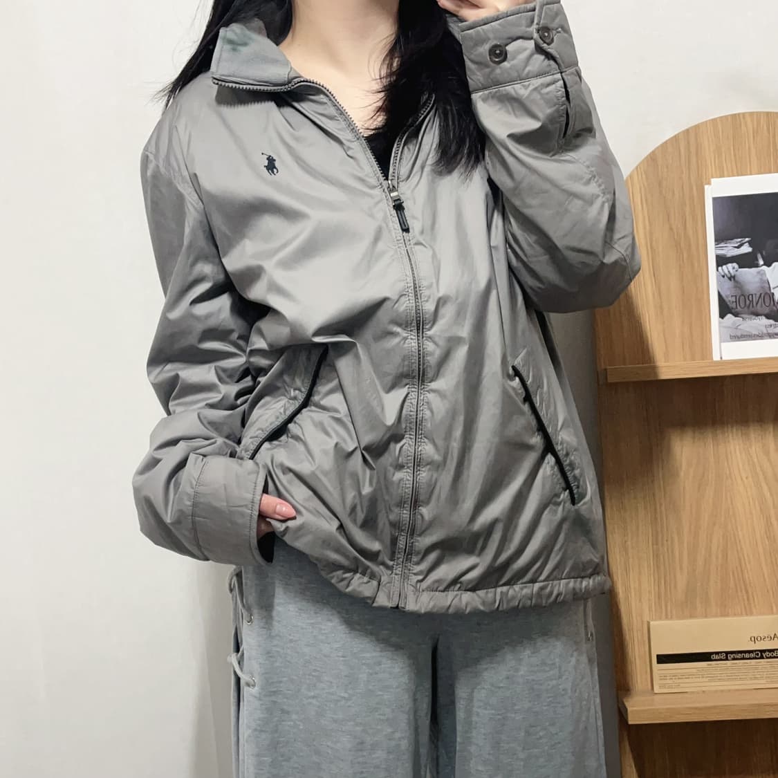 [정품] 챔피온 블루베리 투로고 기모 후드티 [ S ] 상품이미지3