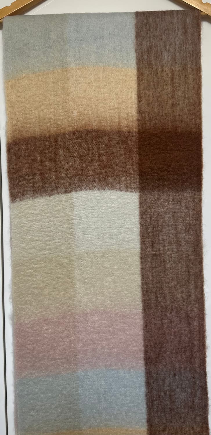 아크네 스튜디오 알파카모헤어울머플러 브라운 체크 남여공용 상품이미지5