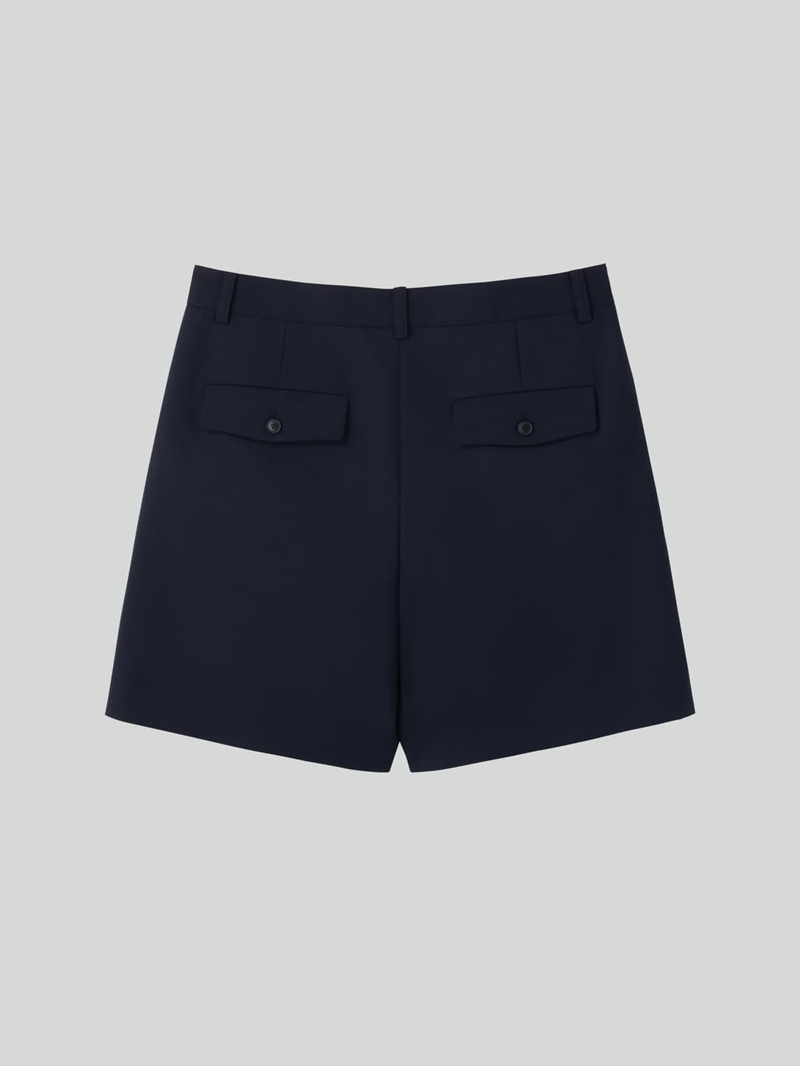 렉토 26SS 더블 플리츠 숏츠 반바지 팬츠 다크 네이비 상품이미지5