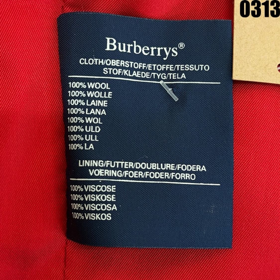 버버리 클래식 울 블레이저 자켓 S 0313 상품이미지7