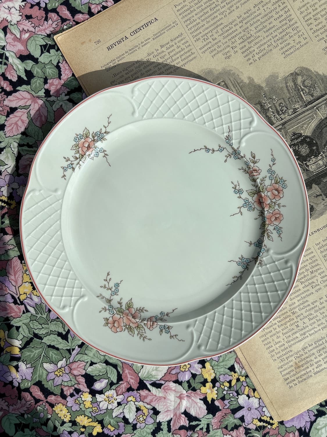 빈티지 빌레로이앤보흐 로제트 샐럿 플레이트 상품이미지1