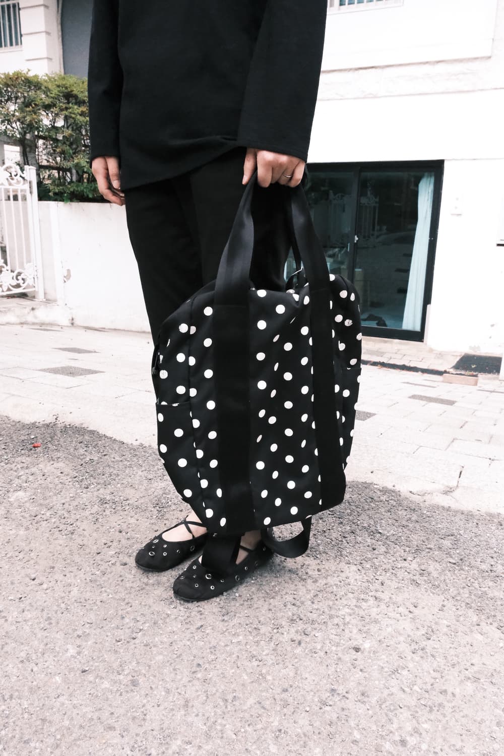 Comme des garcons black 도트 토트백 / 백팩 상품이미지2