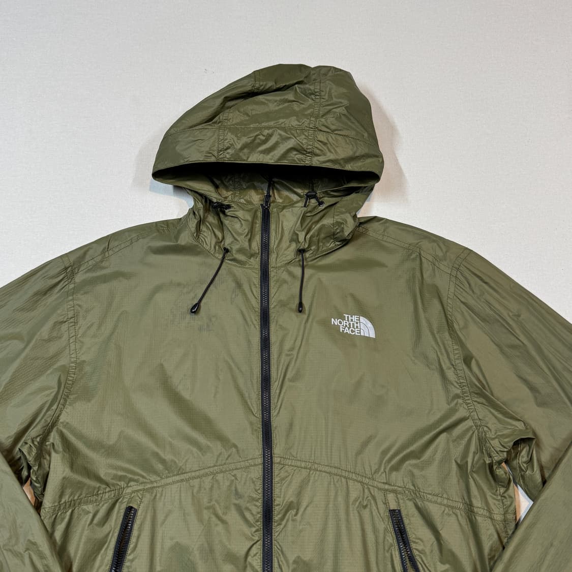 M) 노스페이스 올리브 카키 후드 얇은 바람막이 상품이미지3