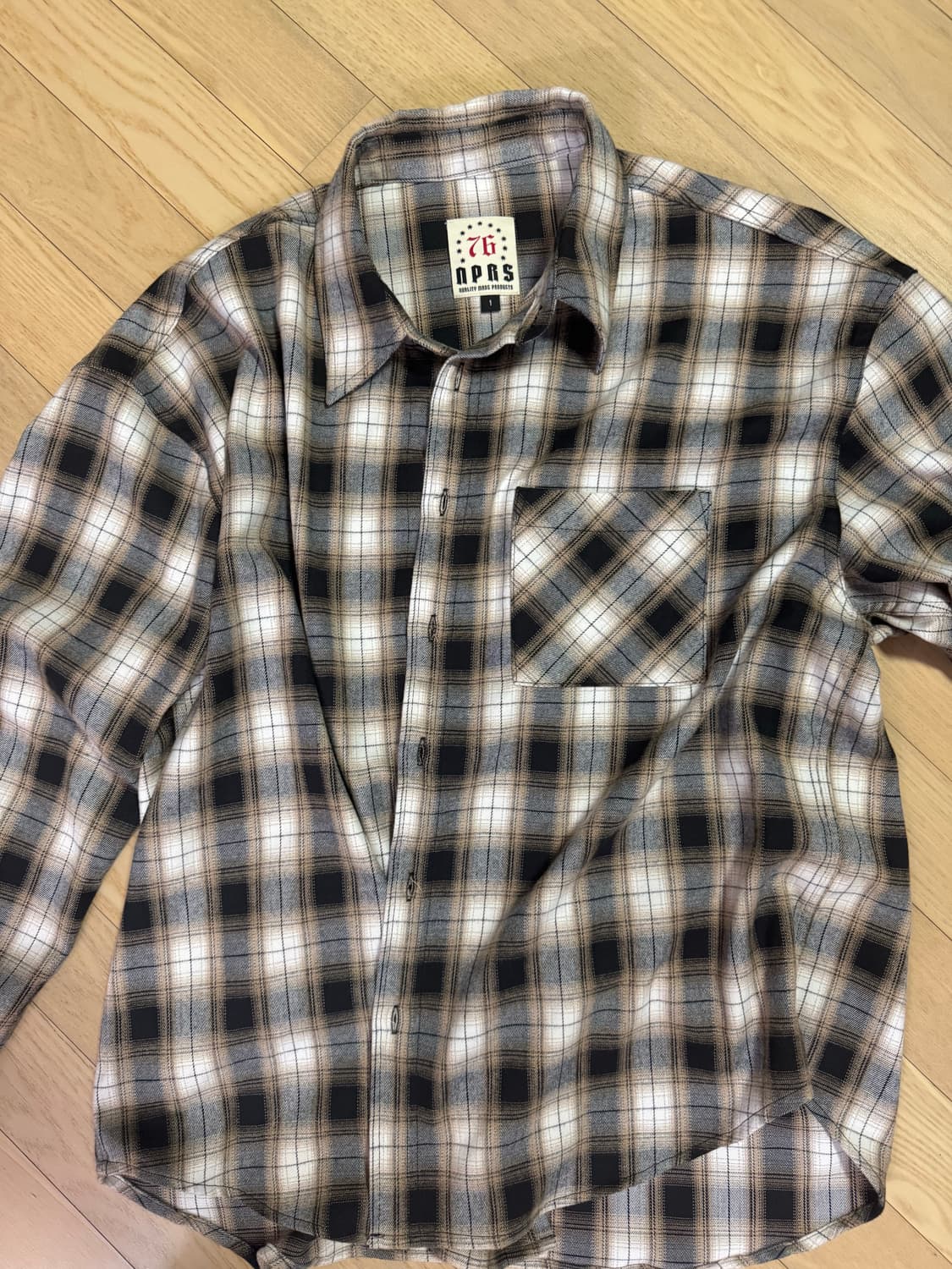 너티새비지 플란넬체크셔츠 상품이미지1