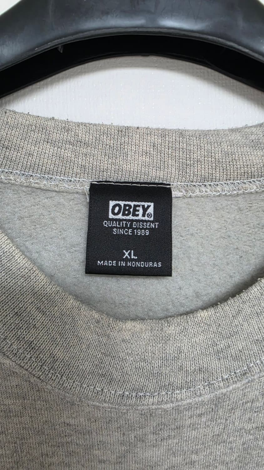 OBEY 아이콘 페이스 맨투맨 오트밀 그레이 XL 상품이미지5