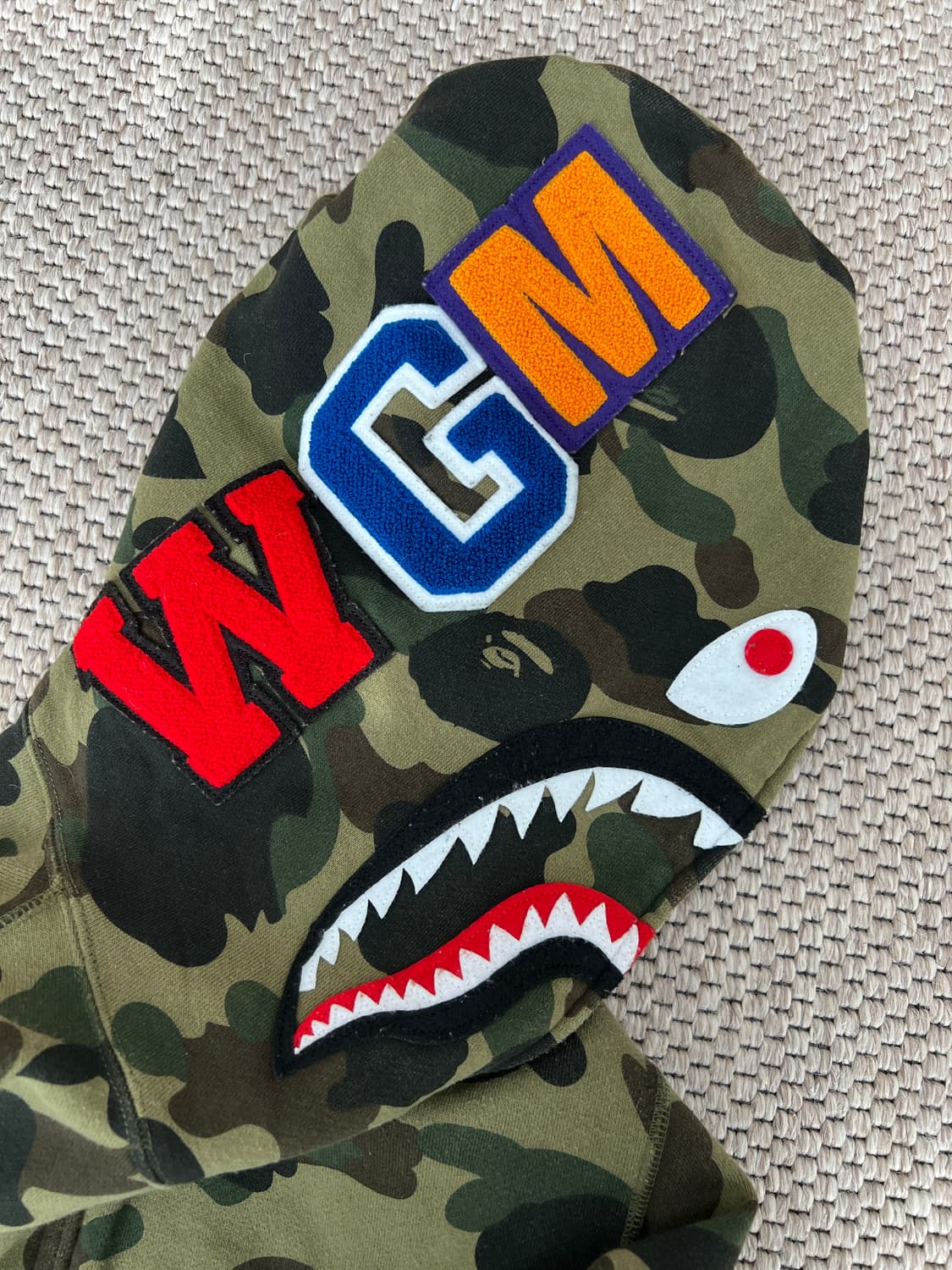 [M] 베이프 샤크 후드집업 녹계 상품이미지6