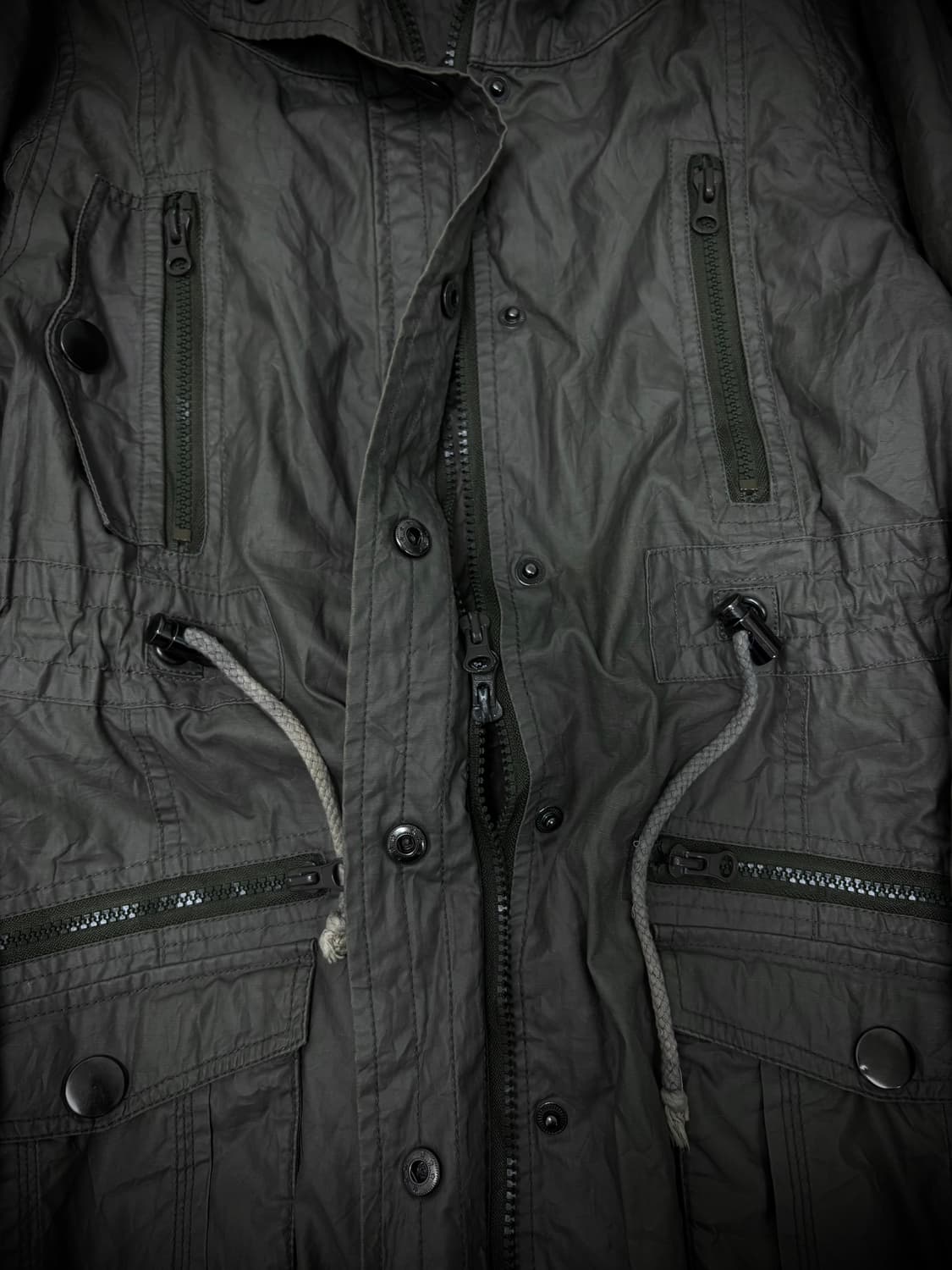 Y2K Multi Pocket 2-way Bono-Hoodie Jacke 상품이미지9