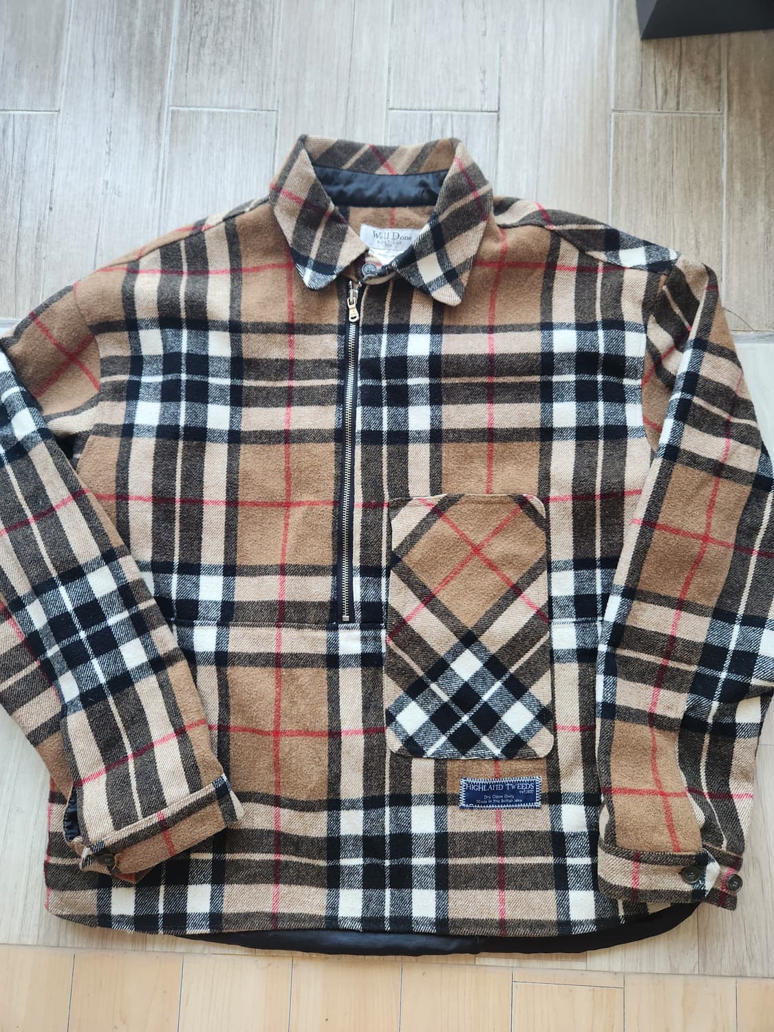 GD스타일 체크 아노락 M~L정도 상품이미지1