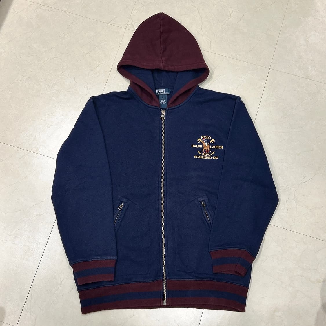 90-00s 폴로 랄프 로렌 후드집업 (키즈 L/성인 XS) 상품이미지1
