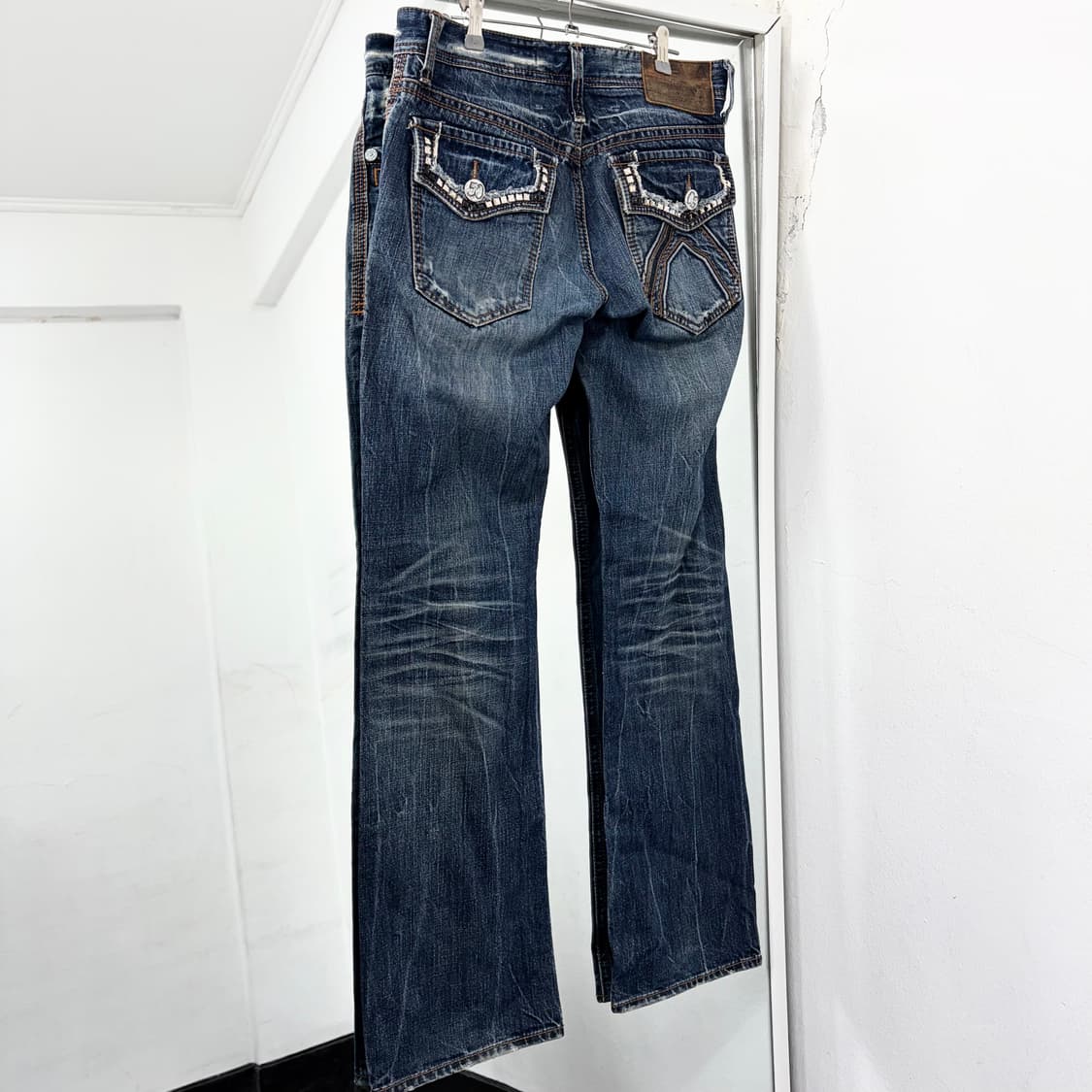 버커루 크롬 플레어 데님 팬츠 상품이미지5