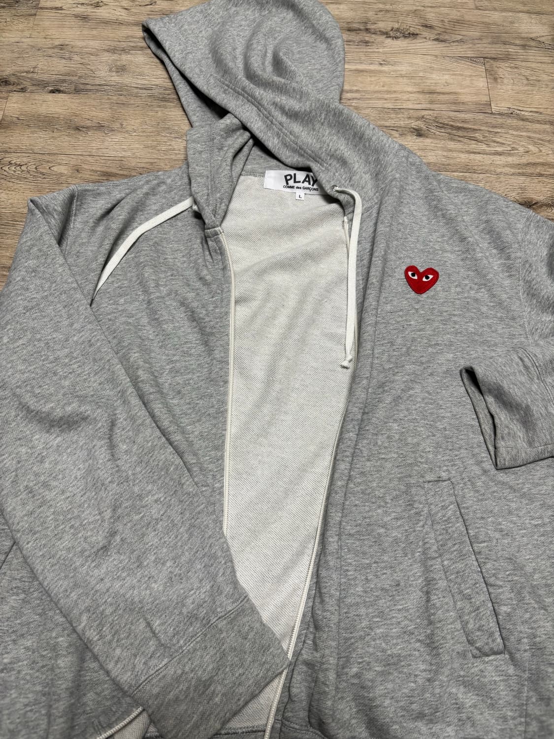 꼼데가르송 후드집업 L 상품이미지2