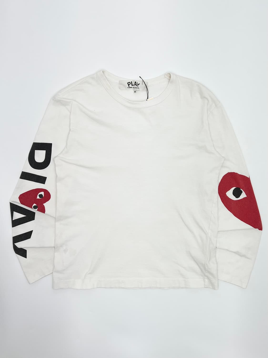 꼼데가르송 사이드 로고 레터링 프린팅 롱 슬리브 상품이미지1