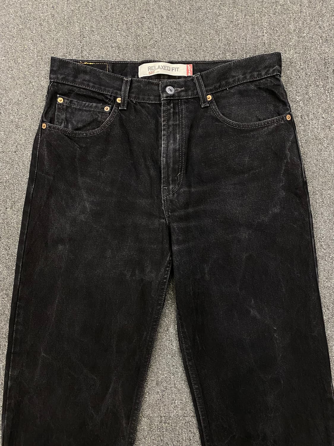 00s Levis 리바이스 550 흑청 데님팬츠 상품이미지6