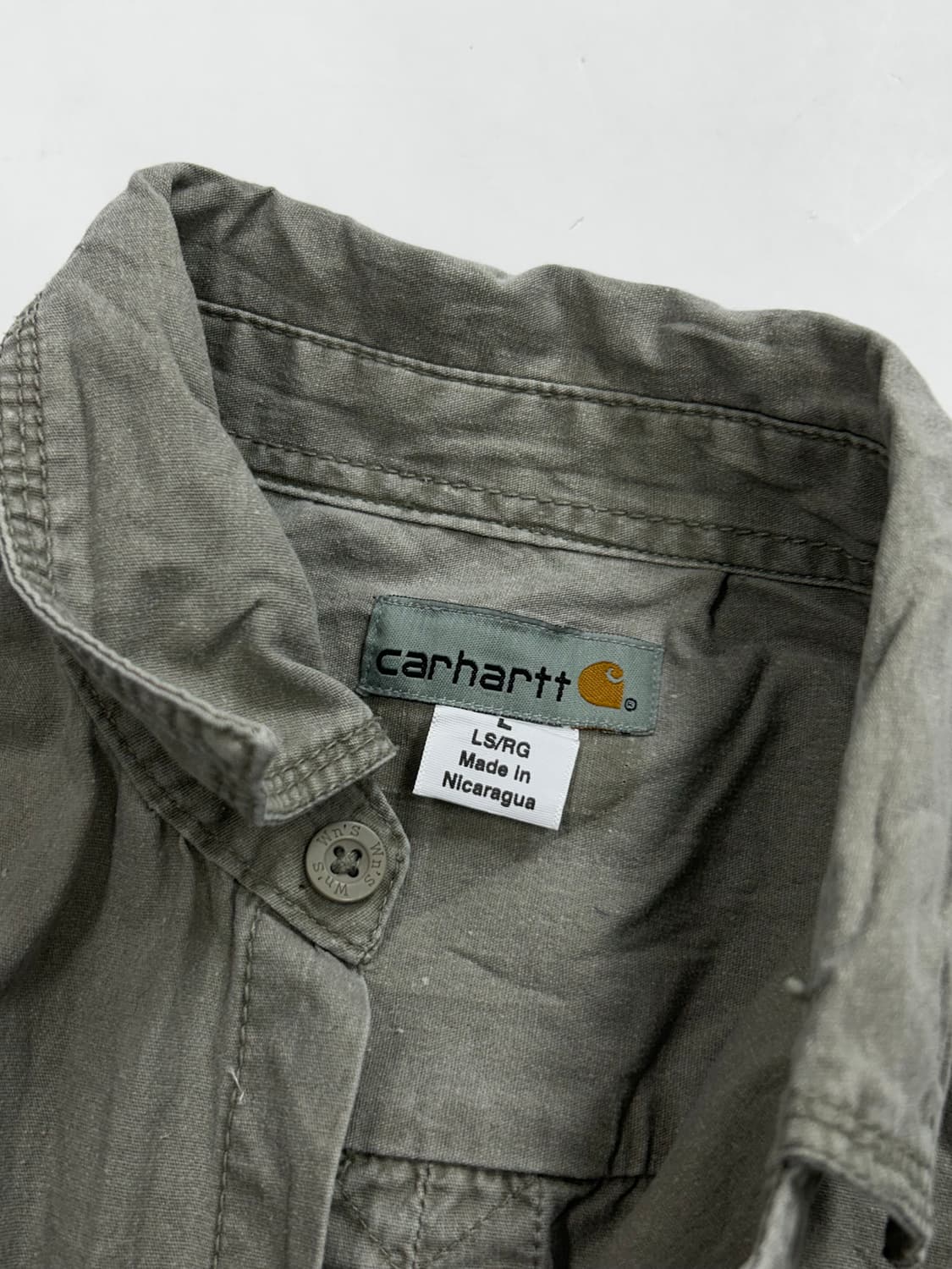 칼하트 FR 베이지 워크 셔츠 L 상품이미지5