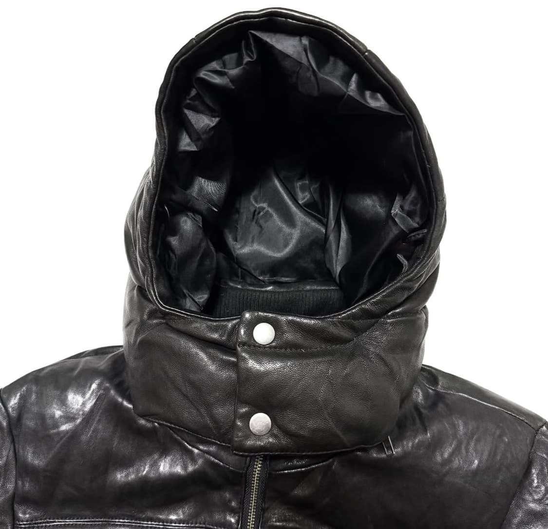 Luva Tram - 후디드 레더 패딩 상품이미지2