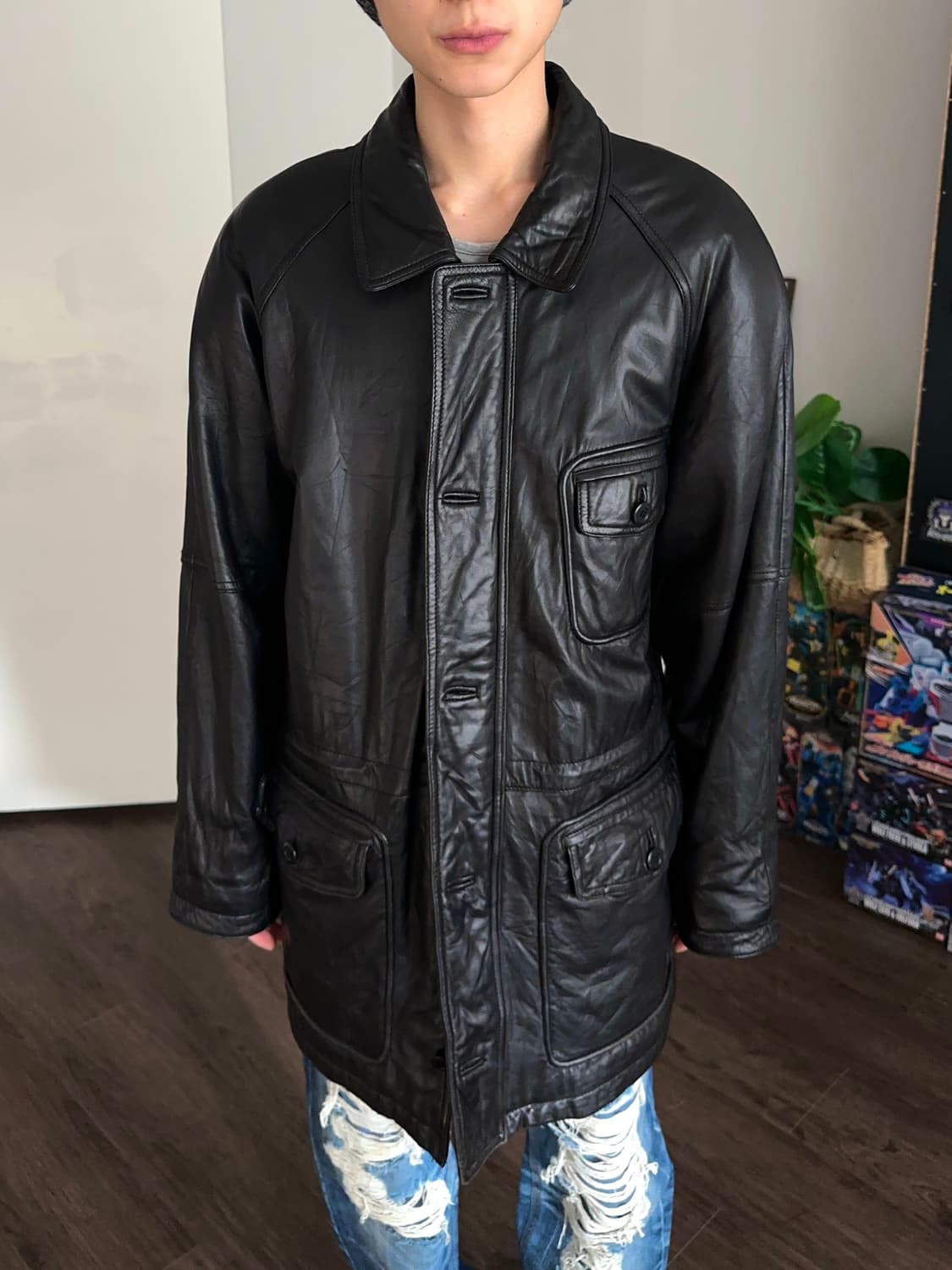 Polo Club 오버 레더 사파리 자켓 상품이미지3