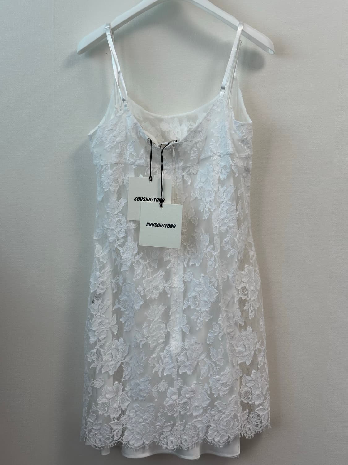 (새상품) 슈슈통 레이스 미니 드레스 - UK8 Size 상품이미지3
