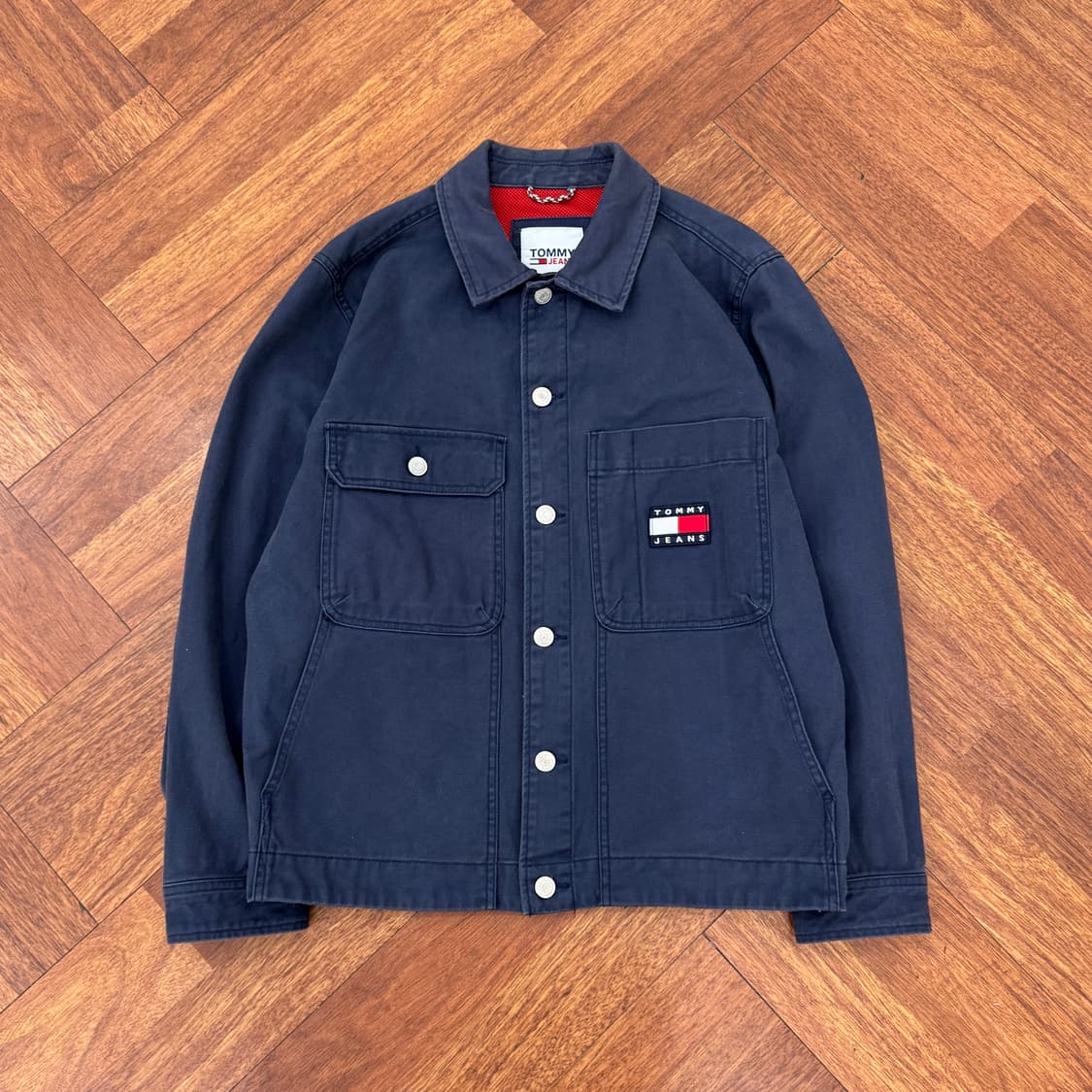 S(100) 타미힐피거 타미 진스 네이비 트러커 자켓  상품이미지1