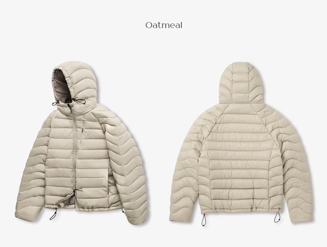 유젠 eug 경량패딩 오트밀 1사이즈 상품이미지3