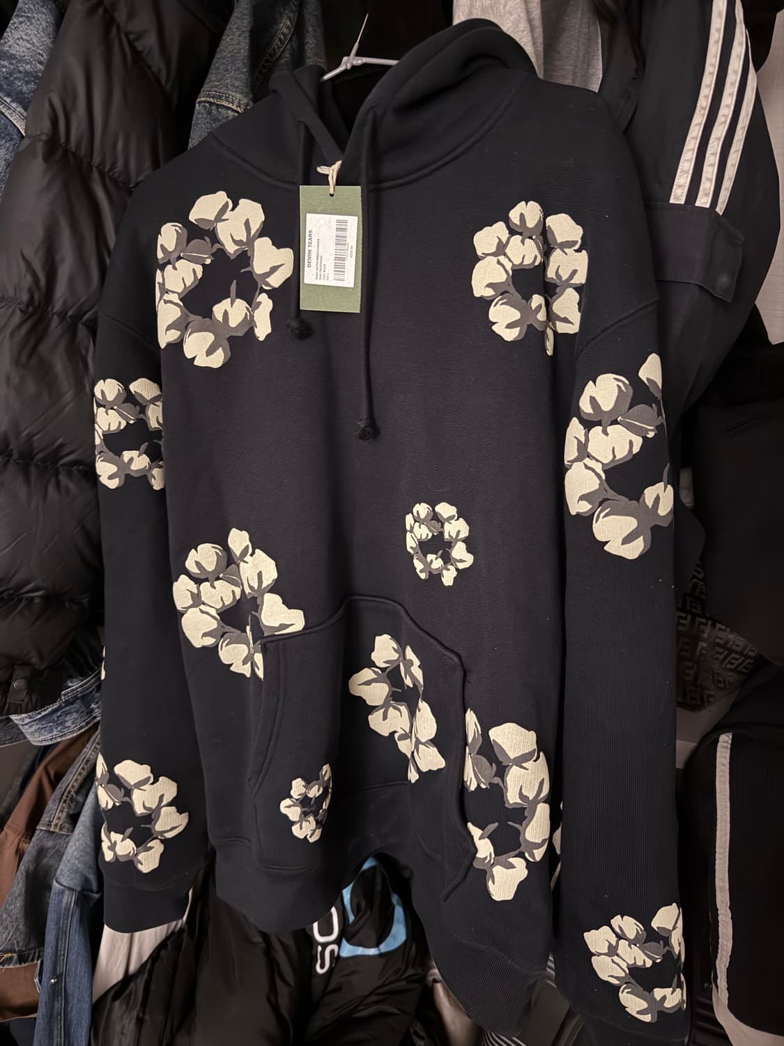 Denim Tears 데님티어스 x cpfm 리쓰 후드 블랙 L사이즈 상품이미지2