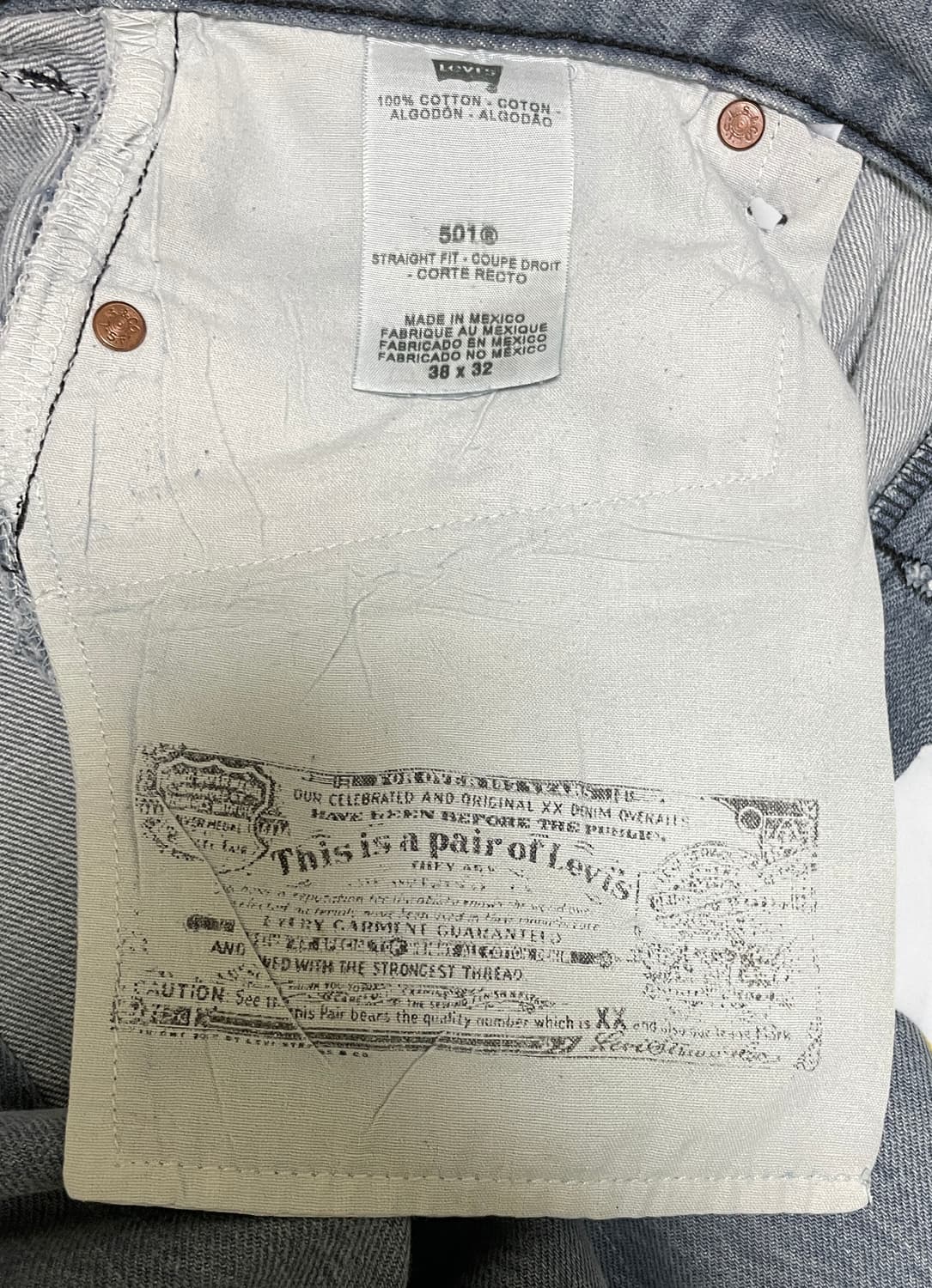 리바이스 501 멕시코산 W38 L32 상품이미지5