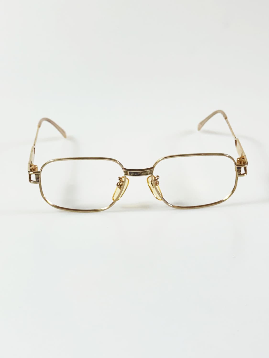 90s P.S.C. FASHION 골드 스퀘어 메탈 빈티지 안경 상품이미지2