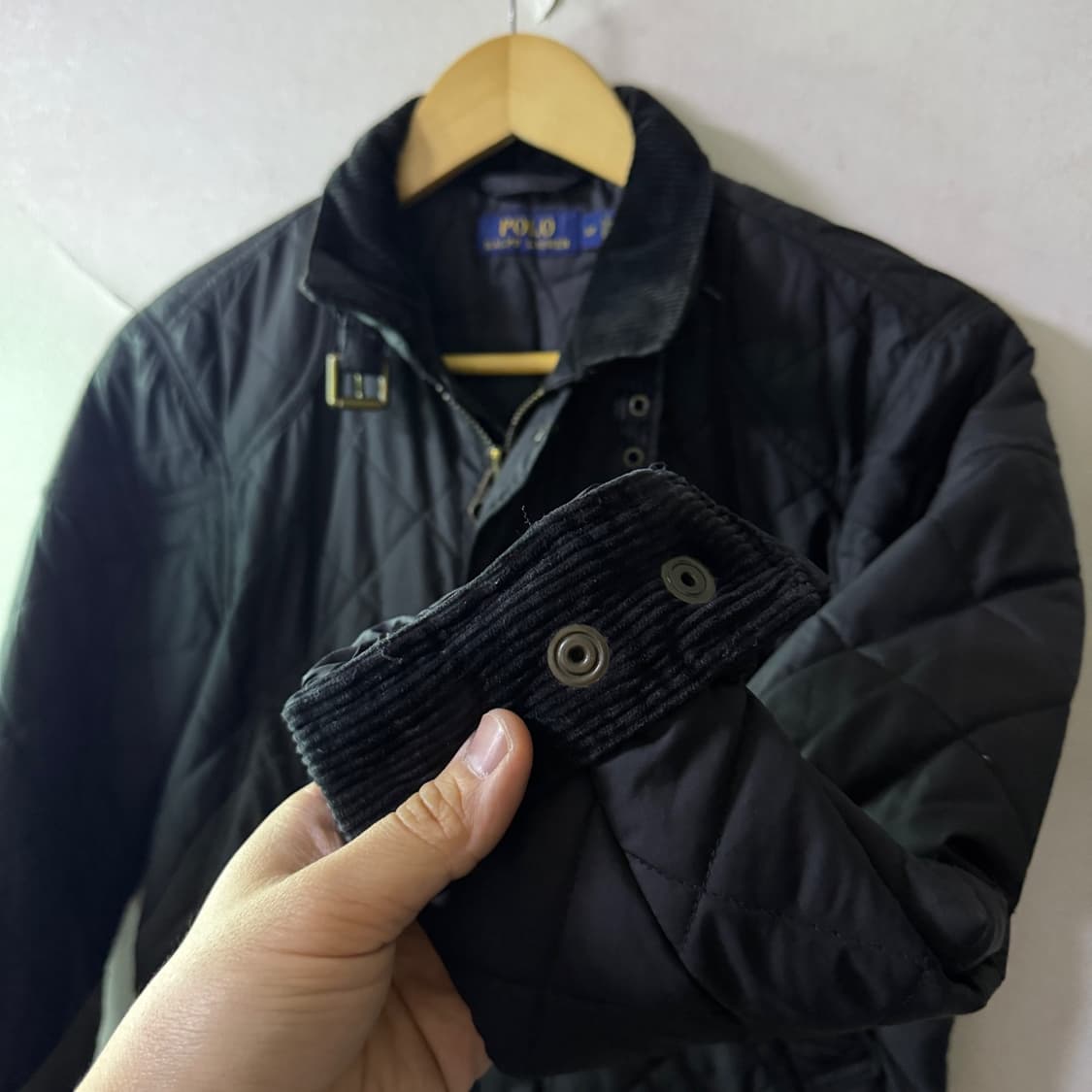 폴로 랄프로렌 코듀로이 퀄팅 점퍼 S (여성 55정도) 상품이미지3