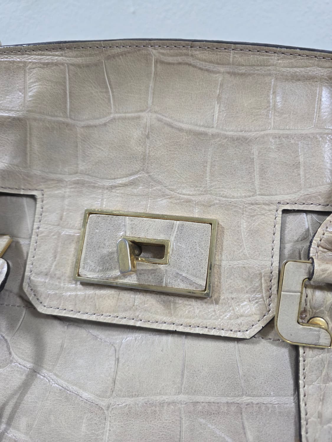 타임 베이지 오데오콜롬보스타일 토트백 상품이미지3