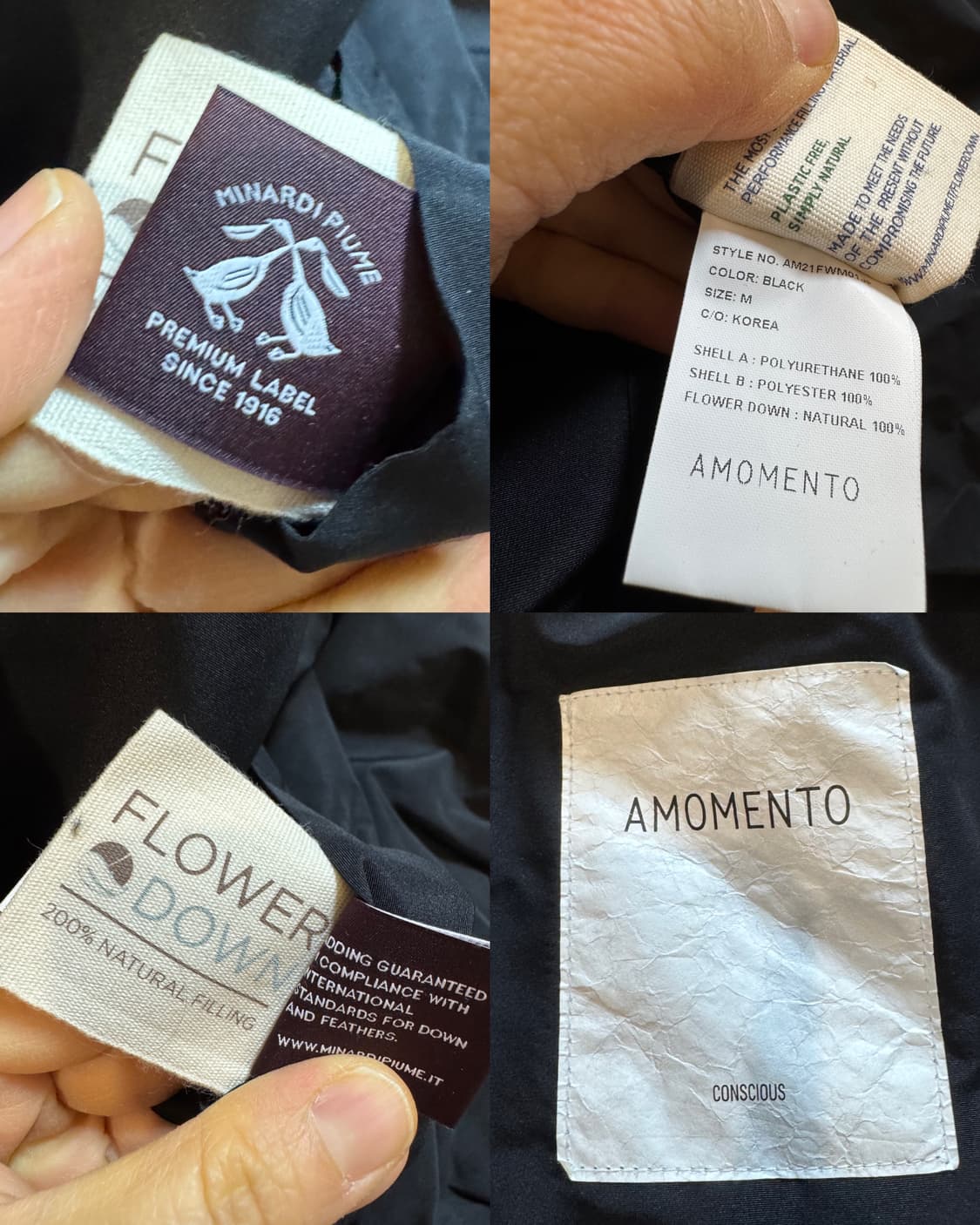 아모멘토 비건레더 리버시블 다운 푸퍼  상품이미지9