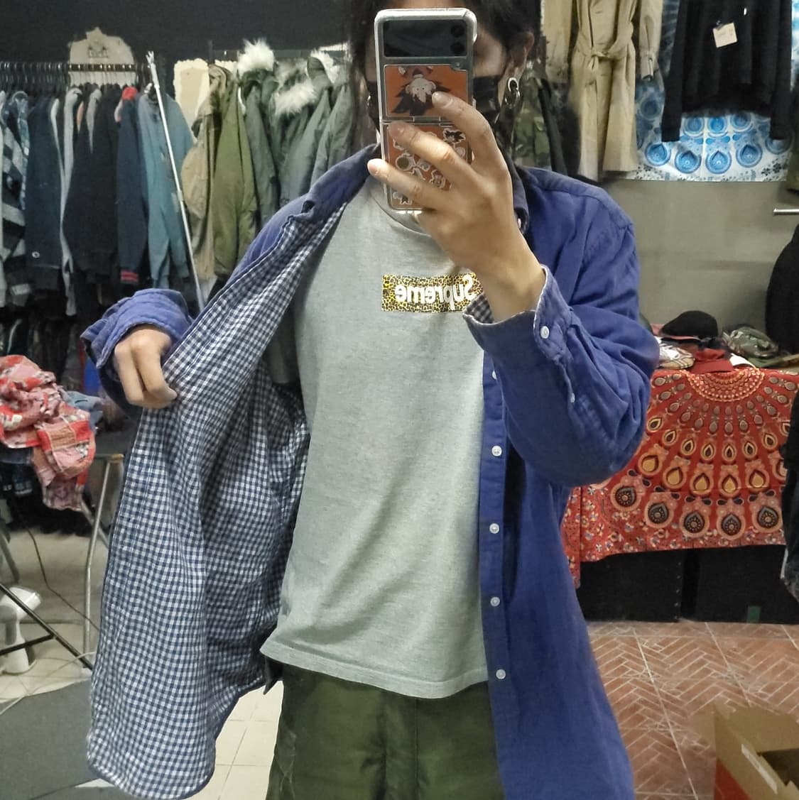 폴로 인디고 셔츠 상품이미지3