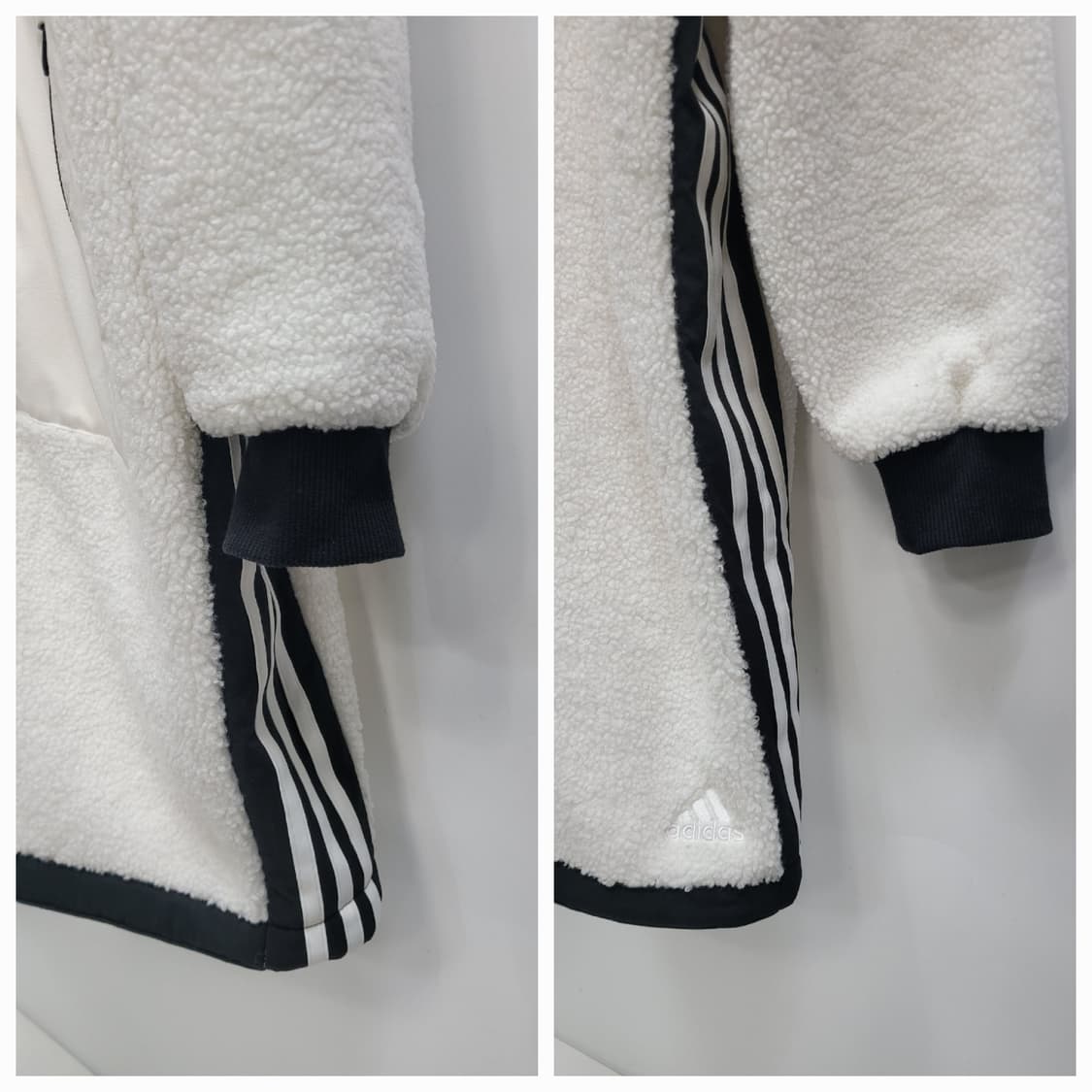 adidas 20FW 아디다스 어반 보아 후리스 세르파 롱 자켓 / S
 상품이미지7