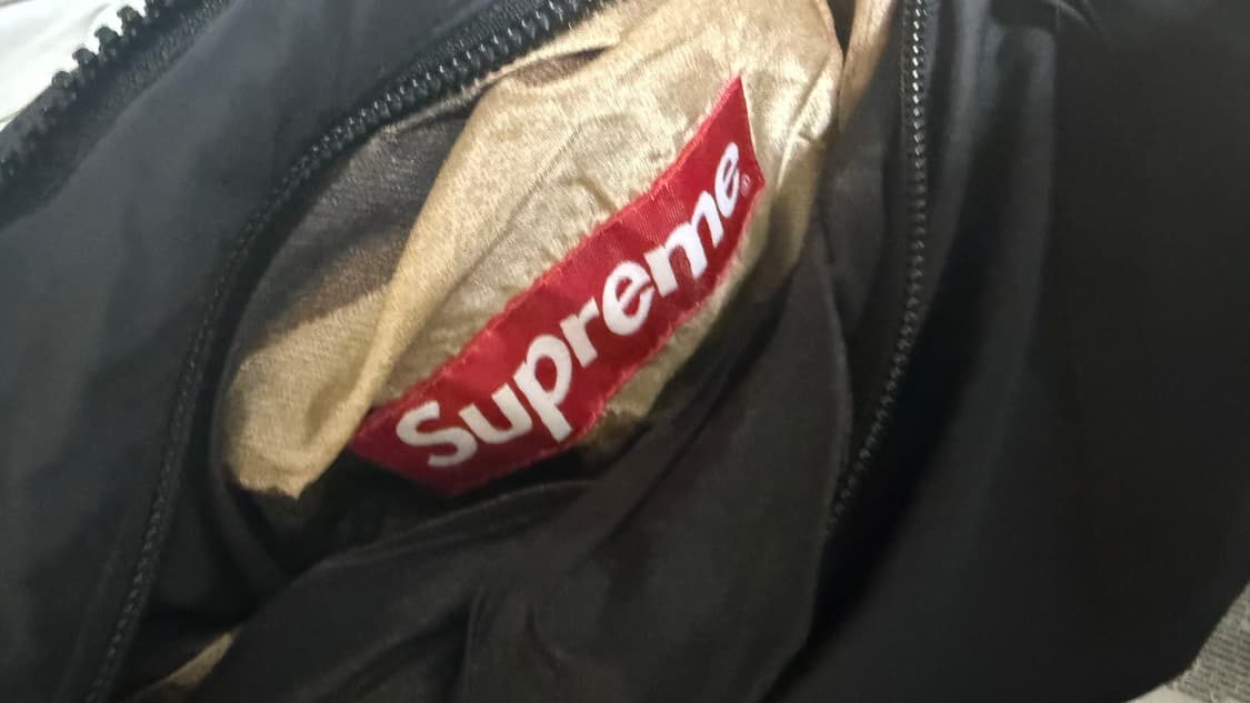 슈프림x노스페이스 블리치드 데님 눕시 상품이미지6