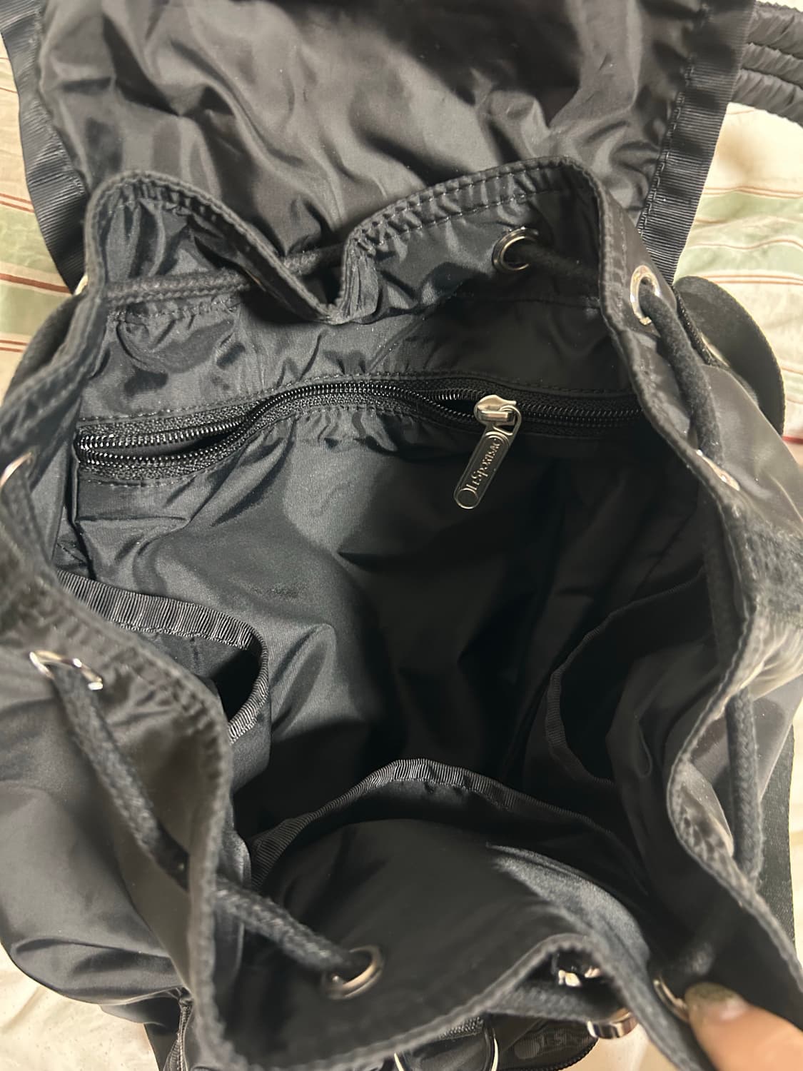 글로니 레스포색 블랙 보이저 미니 백팩 상품이미지4