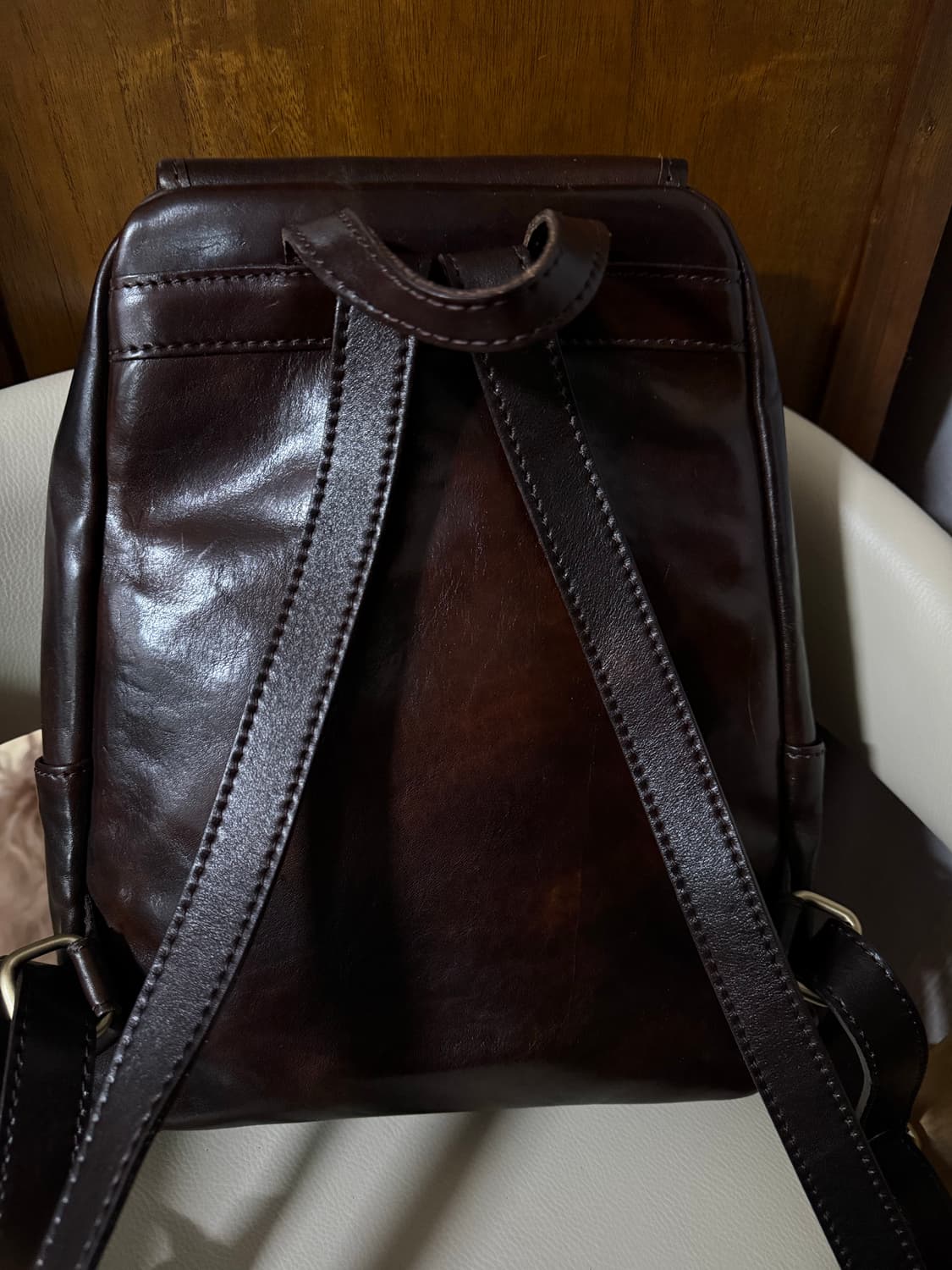 이태리통가죽여성백팩거의새것 상품이미지3