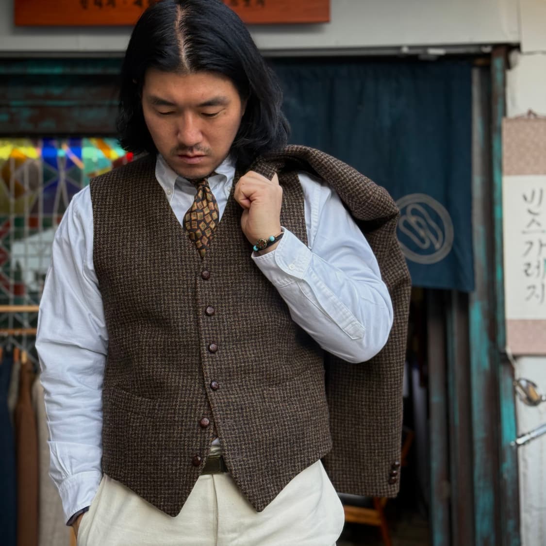 닥스 트위드 울 베스트 & 자켓 100-103 상품이미지10